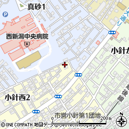 新潟県新潟市西区小針西2丁目2-25周辺の地図