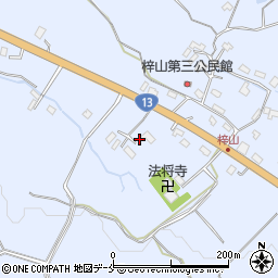 山形県米沢市万世町梓山1945周辺の地図