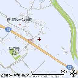 山形県米沢市万世町梓山1359周辺の地図