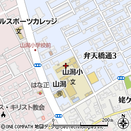 新潟市立山潟小学校周辺の地図