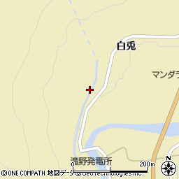 福島県福島市飯坂町茂庭（大平）周辺の地図