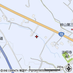 山形県米沢市万世町梓山2101周辺の地図