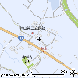 山形県米沢市万世町梓山1238周辺の地図