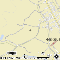 福島県伊達郡国見町小坂中切周辺の地図