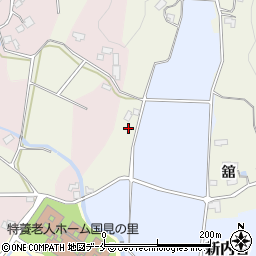 福島県国見町（伊達郡）内谷（小山崎）周辺の地図