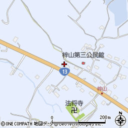 山形県米沢市万世町梓山2106周辺の地図