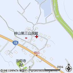 山形県米沢市万世町梓山1247周辺の地図