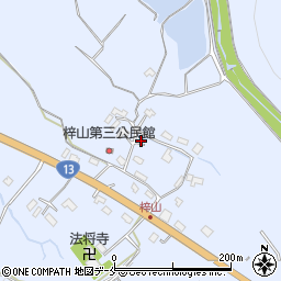 山形県米沢市万世町梓山1246周辺の地図