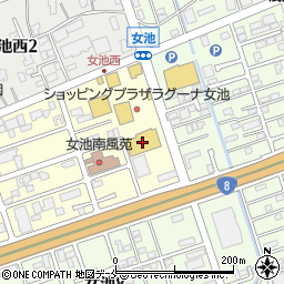 ハードオフ新潟女池店周辺の地図