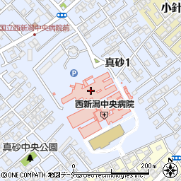 国立病院機構　西新潟中央病院周辺の地図