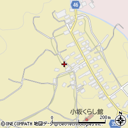 福島県伊達郡国見町小坂西町裏周辺の地図