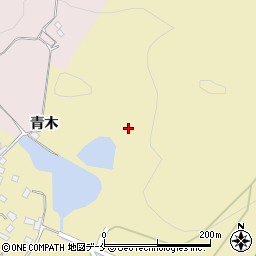 福島県伊達郡国見町西大枝入青木周辺の地図