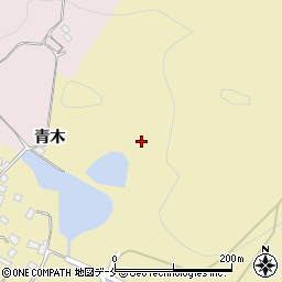 福島県国見町（伊達郡）西大枝（入青木）周辺の地図