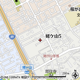 新潟県新潟市中央区姥ケ山5丁目8周辺の地図