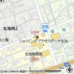 はま寿司新潟女池店周辺の地図
