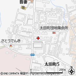米沢市営太田町団地１号棟周辺の地図