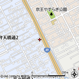 港寿司分店若菜寿司周辺の地図