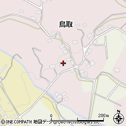 福島県伊達郡国見町鳥取宿ノ淀周辺の地図
