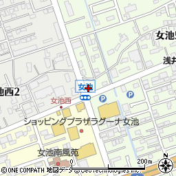 松屋 新潟女池店周辺の地図