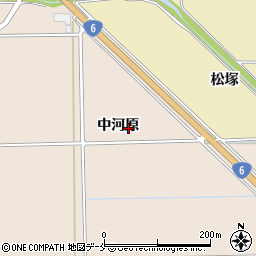 福島県新地町（相馬郡）福田（中河原）周辺の地図