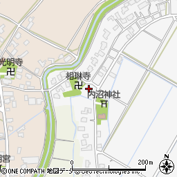 新潟県新潟市北区内沼1141周辺の地図