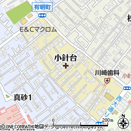 新潟県新潟市西区小針台周辺の地図