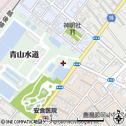 新潟県新潟市西区青山水道周辺の地図