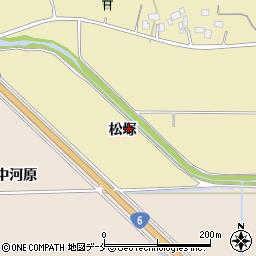 福島県相馬郡新地町埓木崎松塚周辺の地図