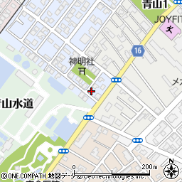 新潟県新潟市西区青山新町2-12周辺の地図