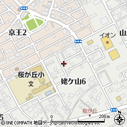 新潟県新潟市中央区姥ケ山6丁目8周辺の地図