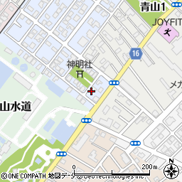 新潟県新潟市西区青山新町2-13周辺の地図
