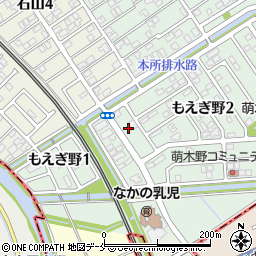 新潟県新潟市東区もえぎ野2丁目2周辺の地図