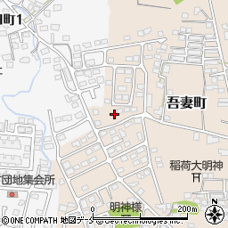 山形県米沢市吾妻町3-68周辺の地図