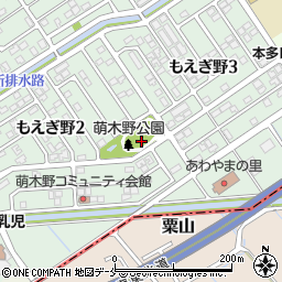 新潟県新潟市東区もえぎ野2丁目14周辺の地図