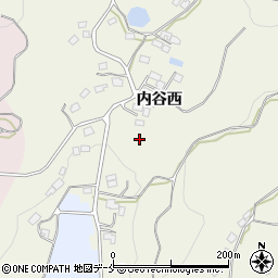 福島県伊達郡国見町内谷西周辺の地図