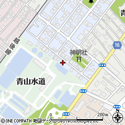 新潟県新潟市西区青山新町1-8周辺の地図