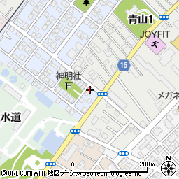 新潟県新潟市西区青山新町2-8周辺の地図