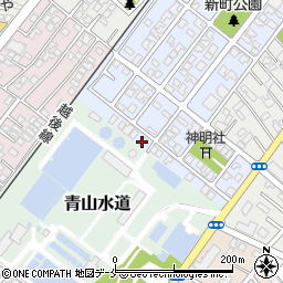 新潟県新潟市西区青山新町1-10周辺の地図