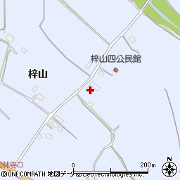 山形県米沢市万世町梓山1015周辺の地図