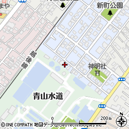 新潟県新潟市西区青山新町1-19周辺の地図