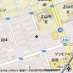 新潟上山郵便局周辺の地図