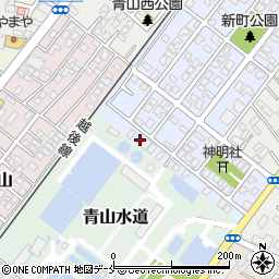 新潟県新潟市西区青山新町1-21周辺の地図