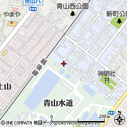 新潟県新潟市西区青山新町1-12周辺の地図