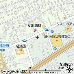 サークルＫ新潟女池店周辺の地図