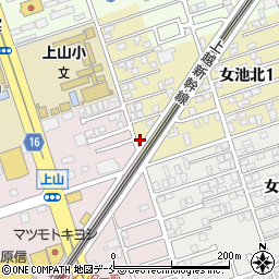 新潟県新潟市中央区女池北1丁目19-7周辺の地図
