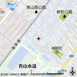 新潟県新潟市西区青山新町6-4周辺の地図