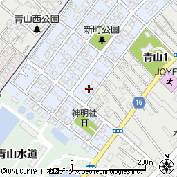 新潟県新潟市西区青山新町11-3周辺の地図