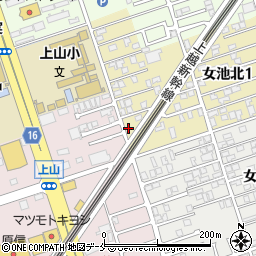 新潟県新潟市中央区女池北1丁目19-10周辺の地図