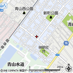 新潟県新潟市西区青山新町10-1周辺の地図