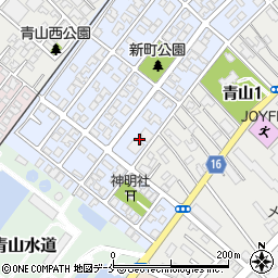 新潟県新潟市西区青山新町11-4周辺の地図